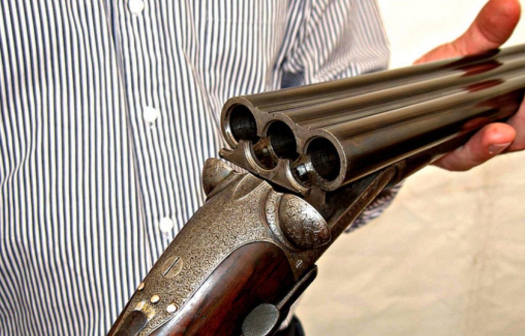 triple barrel shotgun